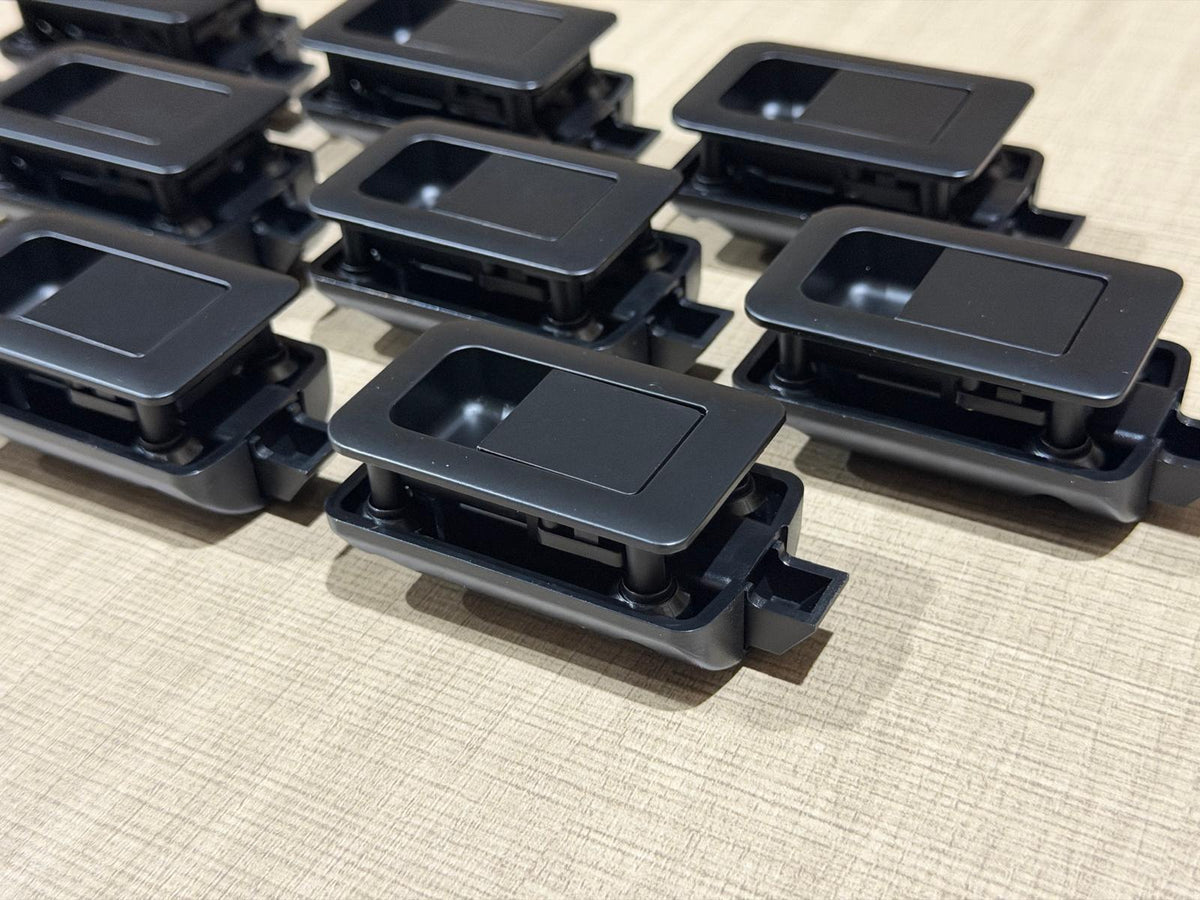 Black Flush Fit Door & Drawer Catches