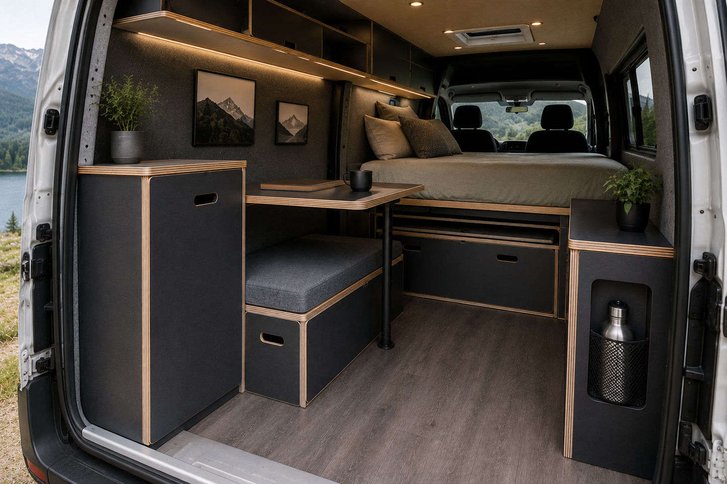 Dark Grey Lightweight Furniture Plywood Sheet 15mm – Campervan Furniture Board