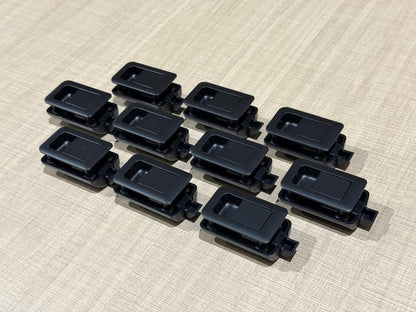 Black Flush Fit Door & Drawer Catches