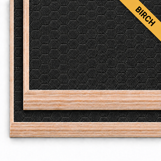 18mm Black Hexa Phenolic Birch Core Plywood with Birch identification ribbon