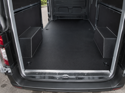 Close-up of 12mm black hexagonal anti-slip phenolic surface
