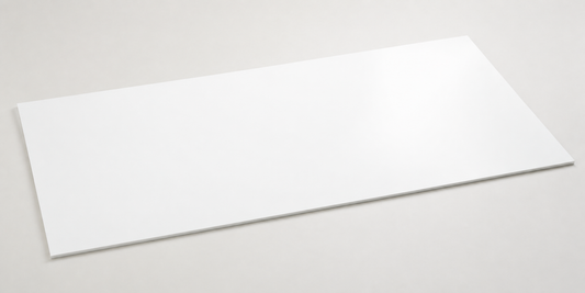 Plain White 3mm hygienic shower wall cladding sheet for campervans