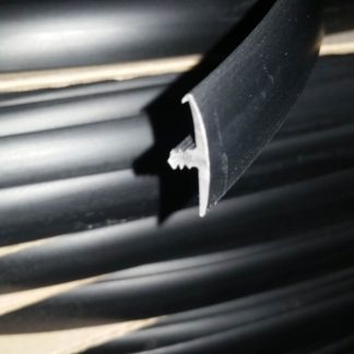 Black T-Trim edging for 15mm campervan furniture boards