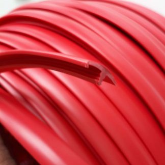 Red T-Trim edging for 15mm campervan furniture boards