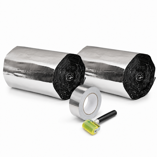 Twin Pack - DS Thermal Pro 5mm Sound Deadening & Insulation + Aluminium Foil Tape & Roller