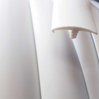 White T-Trim edging for 15mm campervan furniture boards