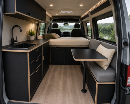 Matt Black Lightweight Furniture Plywood Sheet 15mm – Campervan Furniture Board