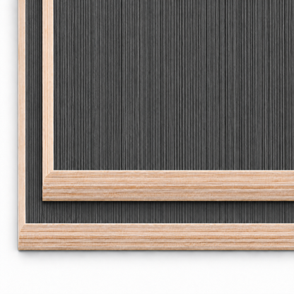 Matt Hacienda Black 15mm lightweight furniture plywood boards with square 90 degree corners and straight linear grain