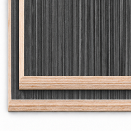 Matt Hacienda Black 15mm lightweight furniture plywood boards with square 90 degree corners and straight linear grain