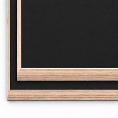 Matt Black 15mm lightweight furniture plywood boards with square 90 degree corners