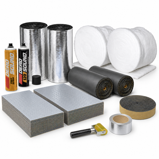 Medium van sound deadening and 5mm Pro insulation kit contents